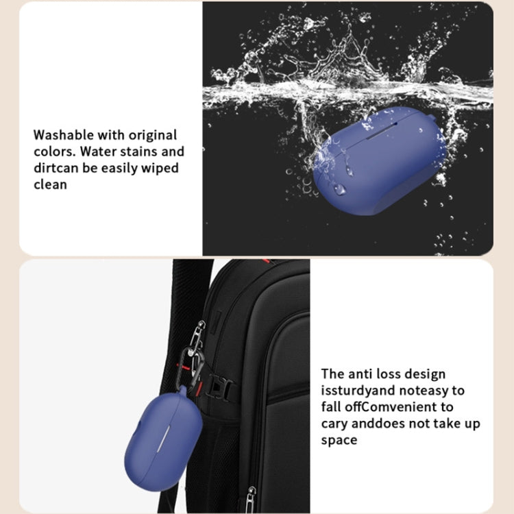 For Beats Solo Buds Wireless Earphones Silicone Protective Case with Hole(Black)