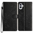 For iPhone 16 Butterflies and Flowers Leather Phone Case(Black) - iPhone 16 Cases by PMC TechLife | Online Shopping South Africa | PMC TechLife | Buy Now Pay Later Mobicred