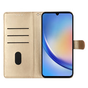 For Blackview A55 Pro Butterflies and Flowers Leather Phone Case(Gold)