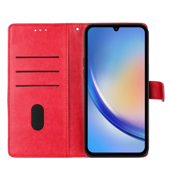 For Blackview A55 Pro Butterflies and Flowers Leather Phone Case(Red)