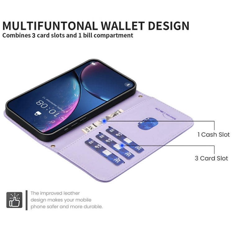 For Samsung Galaxy S25 Ultra 5G Square Texture Leather Phone Case(Purple)