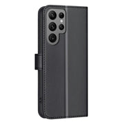 For Samsung Galaxy S25 Ultra 5G Square Texture Leather Phone Case(Black)