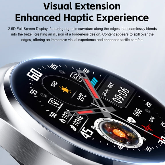 GT95 1.53 inch IPS Screen 2 in 1 Bluetooth Earphone Smart Watch(Black)