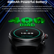 GT95 1.53 inch IPS Screen 2 in 1 Bluetooth Earphone Smart Watch(Black)