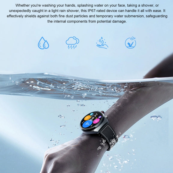 GT95 1.53 inch IPS Screen 2 in 1 Bluetooth Earphone Smart Watch(Black)
