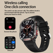 HT29 2.01 inch IPS Screen Triple Proof Smart Watch with Banknote Detector Light(Yellow)
