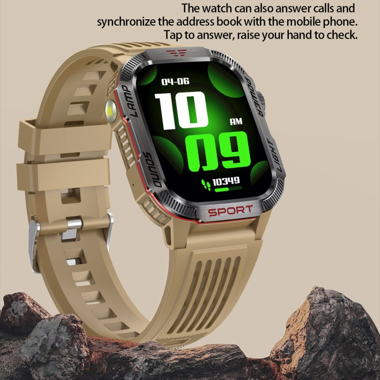 HT29 2.01 inch IPS Screen Triple Proof Smart Watch with Banknote Detector Light(Black)