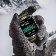 HT29 2.01 inch IPS Screen Triple Proof Smart Watch with Banknote Detector Light(Green)