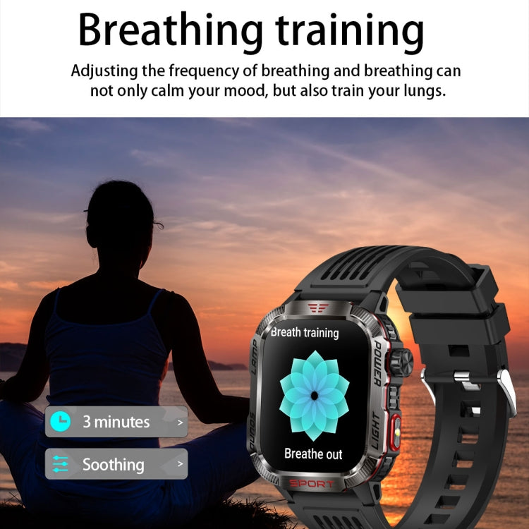 HT29 2.01 inch IPS Screen Triple Proof Smart Watch with Banknote Detector Light(Green)