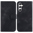 For Samsung Galaxy S25 5G Seven-shaped Embossed Leather Phone Case(Black) - Galaxy S25 5G Cases by PMC Jewellery | Online Shopping South Africa | PMC Jewellery | Buy Now Pay Later Mobicred