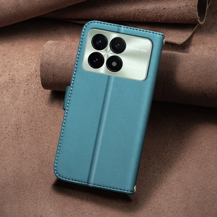 For Redmi K70 / K70 Pro Square Texture Leather Phone Case(Green)