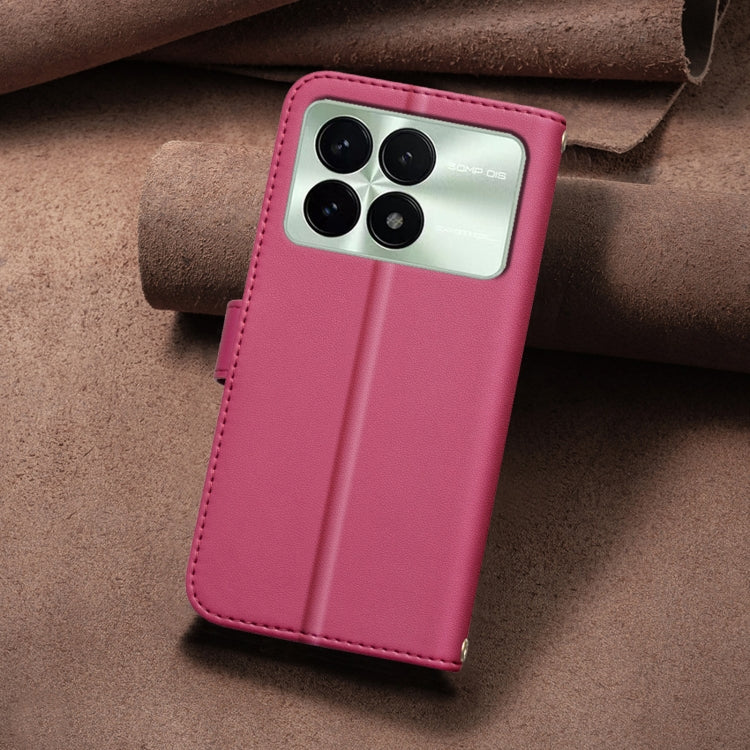 For Redmi K70 / K70 Pro Square Texture Leather Phone Case(Red)