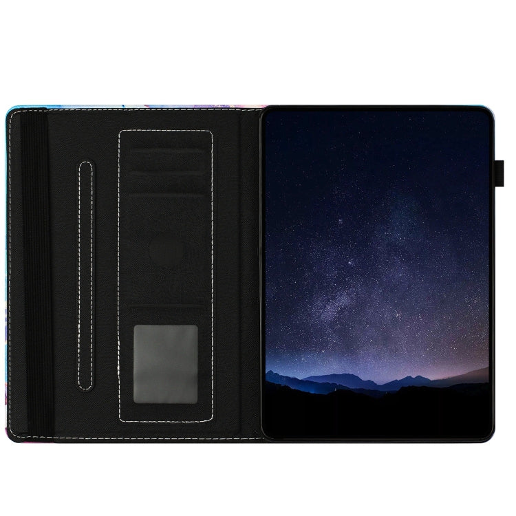 For Lenovo Tab M11/ Xiaoxin Pad 11 2024 Marble Litchi Leather Smart Tablet Case(Grey)