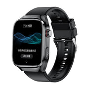 TK16 2.04 inch LCD Screen Silicone Strap Smart Watch Supports Wellness Tracking(Black)
