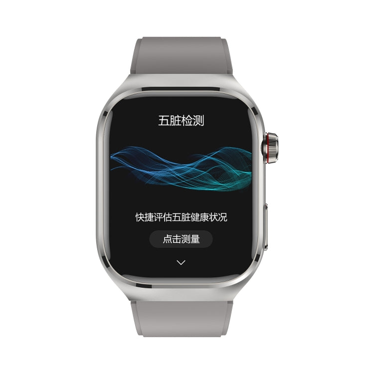 TK16 2.04 inch LCD Screen Silicone Strap Smart Watch Supports Wellness Tracking(Grey)