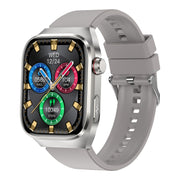 TK16 2.04 inch LCD Screen Silicone Strap Smart Watch Supports Wellness Tracking(Grey)