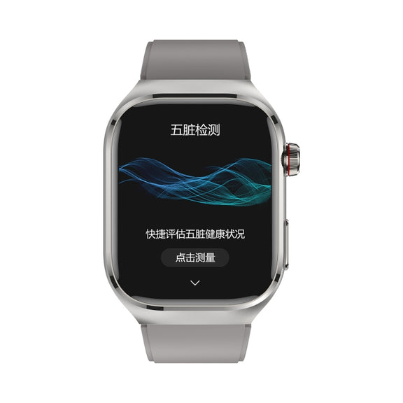 TK16 2.04 inch LCD Screen Silicone Strap Smart Watch Supports Wellness Tracking(Grey)