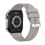 TK16 2.04 inch LCD Screen Silicone Strap Smart Watch Supports Wellness Tracking(Grey)