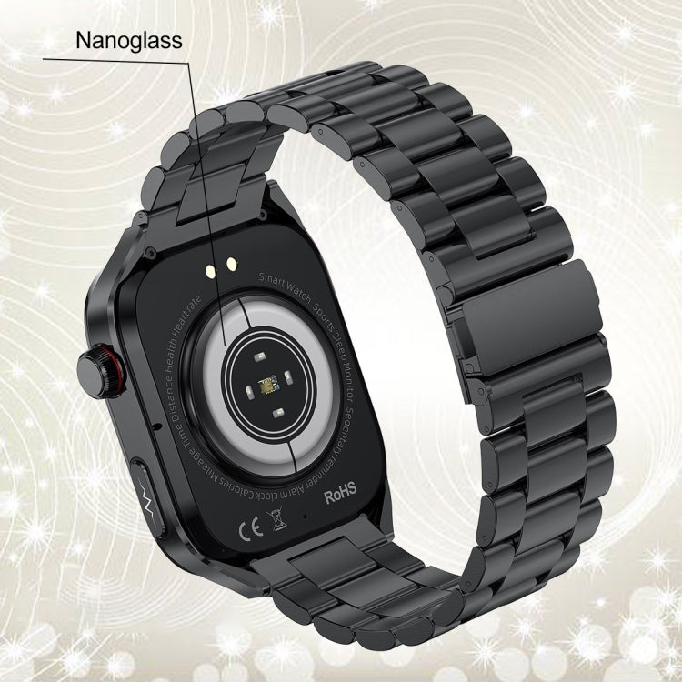 TK16 2.04 inch LCD Screen Silicone Strap Smart Watch Supports Wellness Tracking(Grey)