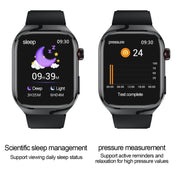 TK16 2.04 inch LCD Screen Silicone Strap Smart Watch Supports Wellness Tracking(Grey)