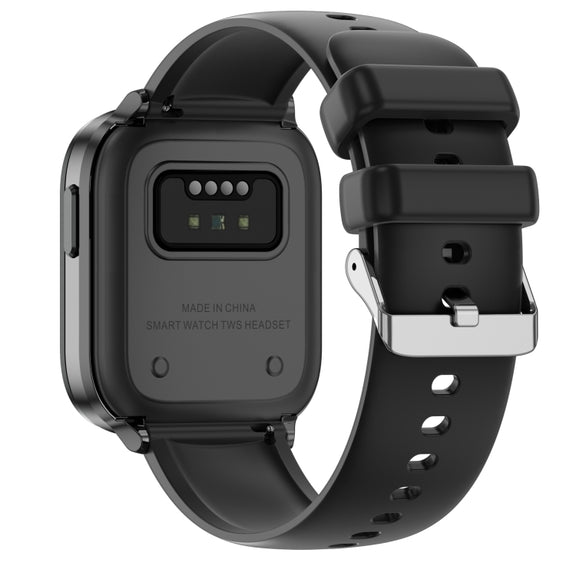 X9 1.85 inch Square Screen 2 in 1 Bluetooth Earphone Smart Watch(Black)