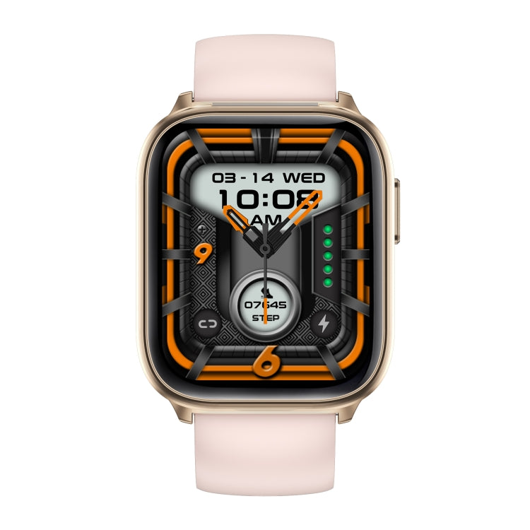 X9 1.85 inch Square Screen 2 in 1 Bluetooth Earphone Smart Watch(Gold Pink)