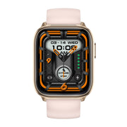 X9 1.85 inch Square Screen 2 in 1 Bluetooth Earphone Smart Watch(Gold Pink)