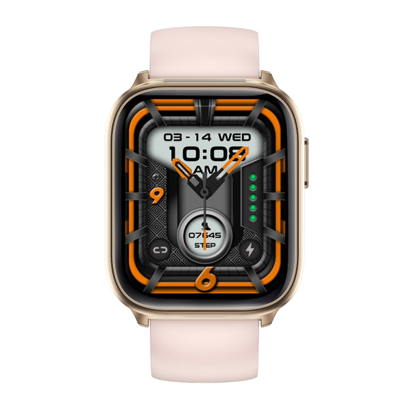 X9 1.85 inch Square Screen 2 in 1 Bluetooth Earphone Smart Watch(Gold Pink)