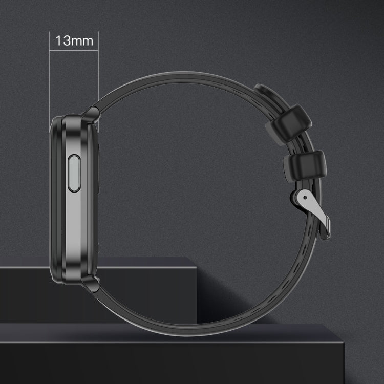 X9 1.85 inch Square Screen 2 in 1 Bluetooth Earphone Smart Watch(Black)
