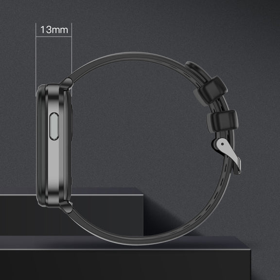 X9 1.85 inch Square Screen 2 in 1 Bluetooth Earphone Smart Watch(Black)