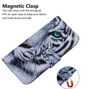 For Samsung Galaxy S25 5G Coloured Drawing Flip Leather Phone Case(Tiger)