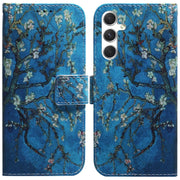 For Samsung Galaxy S25 5G Coloured Drawing Flip Leather Phone Case(Apricot)
