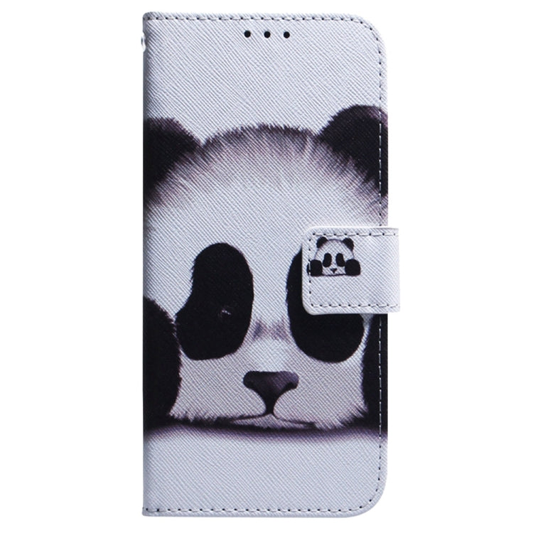 For Samsung Galaxy S25 5G Coloured Drawing Flip Leather Phone Case(Panda)