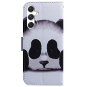 For Samsung Galaxy S25 5G Coloured Drawing Flip Leather Phone Case(Panda)