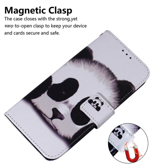 For Samsung Galaxy S25 5G Coloured Drawing Flip Leather Phone Case(Panda)