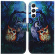 For Samsung Galaxy S25+ 5G Coloured Drawing Flip Leather Phone Case(Oil Painting Owl) - Galaxy S25+ 5G Cases by PMC Jewellery | Online Shopping South Africa | PMC Jewellery | Buy Now Pay Later Mobicred