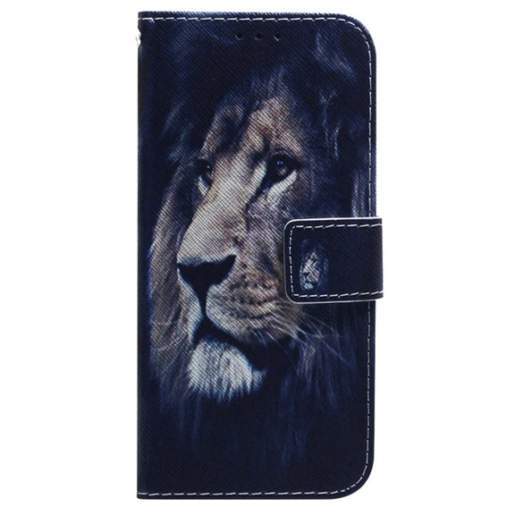 For Samsung Galaxy S25+ 5G Coloured Drawing Flip Leather Phone Case(Lion)
