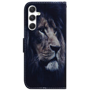 For Samsung Galaxy S25+ 5G Coloured Drawing Flip Leather Phone Case(Lion)