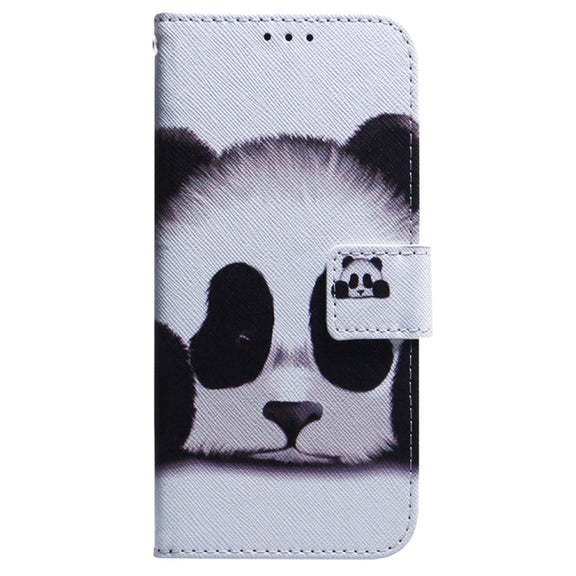 For Samsung Galaxy S25+ 5G Coloured Drawing Flip Leather Phone Case(Panda)