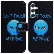 For Samsung Galaxy S25+ 5G Coloured Drawing Flip Leather Phone Case(Anger)