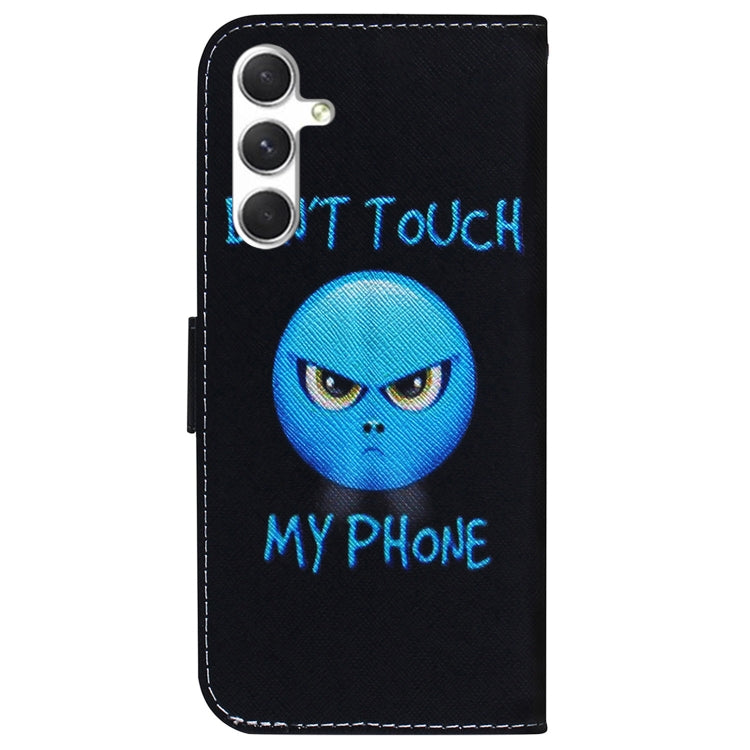 For Samsung Galaxy S25+ 5G Coloured Drawing Flip Leather Phone Case(Anger)