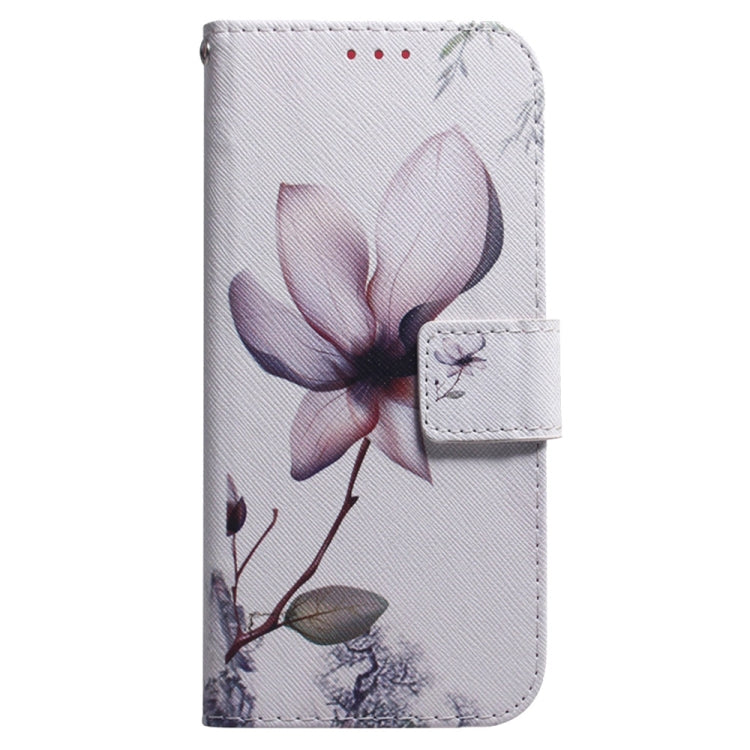 For Samsung Galaxy S25+ 5G Coloured Drawing Flip Leather Phone Case(Magnolia)