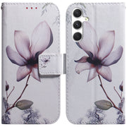 For Samsung Galaxy S25+ 5G Coloured Drawing Flip Leather Phone Case(Magnolia)