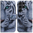 For Samsung Galaxy S25 Ultra 5G Coloured Drawing Flip Leather Phone Case(Tiger) - Galaxy S25 Ultra 5G Cases by PMC Jewellery | Online Shopping South Africa | PMC Jewellery | Buy Now Pay Later Mobicred