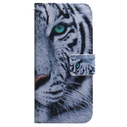 For Samsung Galaxy S25 Ultra 5G Coloured Drawing Flip Leather Phone Case(Tiger)