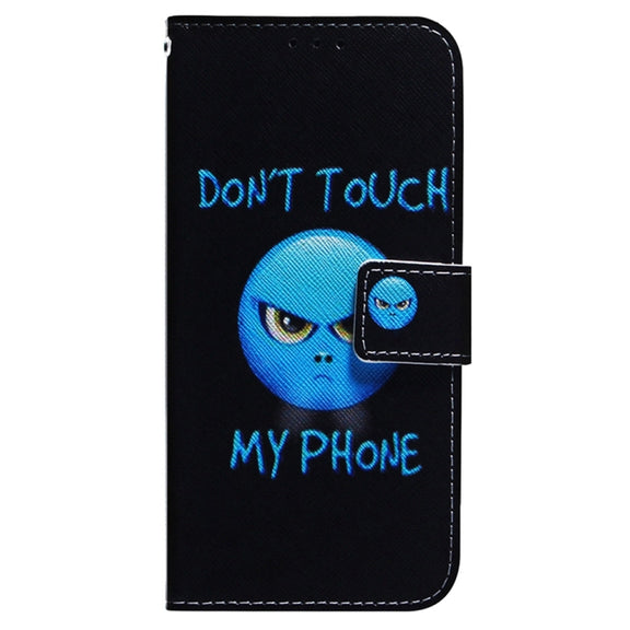 For Samsung Galaxy S25 Ultra 5G Coloured Drawing Flip Leather Phone Case(Anger)