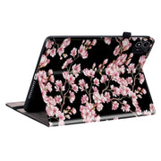 For itel Pad One 10.1 Crystal Texture Painted Leather Smart Tablet Case(Plum Bossom)