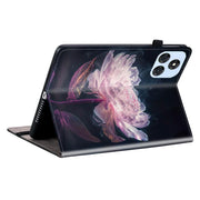 For itel VistaTab 30 Crystal Texture Painted Leather Smart Tablet Case(Purple Peony)
