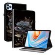 For itel VistaTab 30 Crystal Texture Painted Leather Smart Tablet Case(Black Rose) - Others by PMC TechLife | Online Shopping South Africa | PMC TechLife | Buy Now Pay Later Mobicred