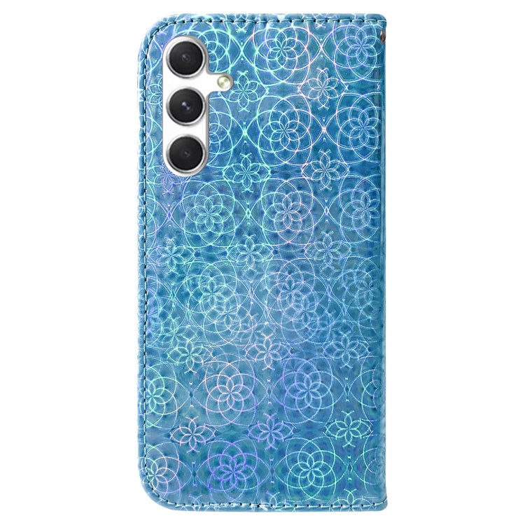 For Samsung Galaxy S25 5G Colorful Magnetic Buckle Leather Phone Case(Blue)